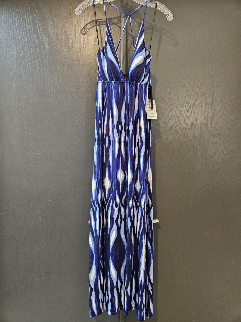 Felicity & Coco Blue and White Tie-Dye Maxi Dress